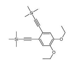 2-[4,5-diethoxy-2-(2-trimethylsilylethynyl)phenyl]ethynyl-trimethylsilane Structure