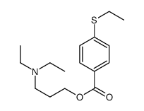3-(Diethylamino)propyl=p-(ethylthio)benzoate结构式