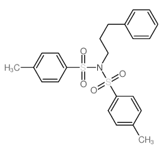 4-methyl-N-(4-methylphenyl)sulfonyl-N-(3-phenylpropyl)benzenesulfonamide structure