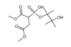 2-[Hydroxy-(2-hydroxy-1,1,2-trimethyl-propoxy)-phosphoryl]-succinic acid dimethyl ester结构式