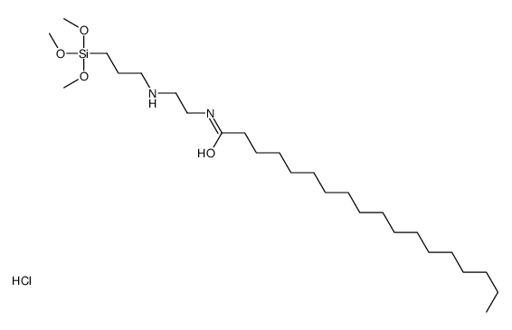 N-[2-[[3-(trimethoxysilyl)propyl]amino]ethyl]stearamide monohydrochloride结构式