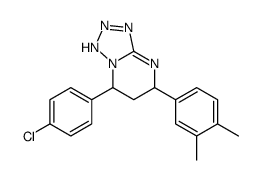 7-(4-chlorophenyl)-5-(3,4-dimethylphenyl)-1,5,6,7-tetrahydrotetrazolo[1,5-a]pyrimidine结构式