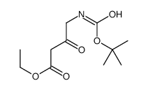 TERT-BUTYL 3-(ETHOXYCARBONYL)-2-OXOPROPYLCARBAMATE structure