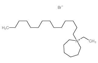 1-ethyl-1-tetradecyl-1-azoniacycloheptane structure