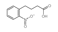 Benzenebutanoic acid,2-nitro- Structure