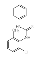 1-(2-chloro-6-methyl-phenyl)-3-phenyl-thiourea Structure