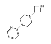 1-(3-AZETIDINYL)-4-(2-PYRIDINYL)-PIPERAZINE结构式
