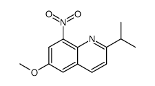 2-isopropyl-6-methoxy-8-nitroquinoline Structure