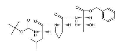 Boc-Leu-Pro-Thr-OBzl结构式