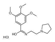 3,4,5-trimethoxy-N-(2-pyrrolidin-1-ylethyl)benzamide,hydrochloride Structure