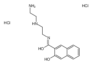 N-[2-[(2-aminoethyl)amino]ethyl]-3-hydroxynaphthalene-2-carboxamide dihydrochloride structure