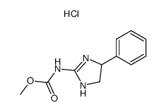 (4-Phenyl-4,5-dihydro-1H-imidazol-2-yl)-carbamic acid methyl ester; hydrochloride Structure