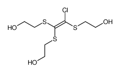 2,2',2''-chloroethenetriyltrissulfanyl-tris-ethanol结构式