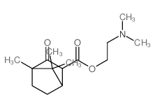 Bicyclo[2.2.1]heptane-2-carboxylicacid, 4,7,7-trimethyl-3-oxo-, 2-(dimethylamino)ethyl ester Structure