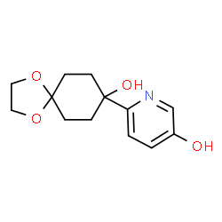 3-Hydroxy-6-(8-hydroxy-1,4-dioxaspiro[4.5]decan-8-yl)pyridine Structure