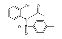 N-(2-hydroxyphenyl)-N-[(4-methylphenyl)sulphonyl]acetamide结构式