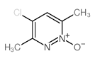 Pyridazine,4-chloro-3,6-dimethyl-, 1-oxide structure