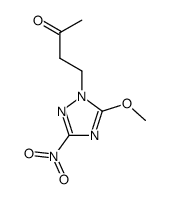 1-(3'-oxobutyl)-3-nitro-5-methoxy-1,2,4-triazole Structure
