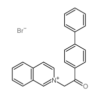 2-isoquinolin-2-yl-1-(4-phenylphenyl)ethanone structure