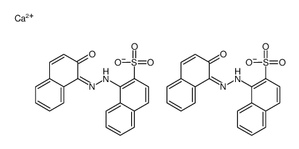 calcium,1-[(2Z)-2-(2-oxonaphthalen-1-ylidene)hydrazinyl]naphthalene-2-sulfonate Structure