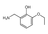 Phenol, 2-(aminomethyl)-6-ethoxy- (9CI) structure