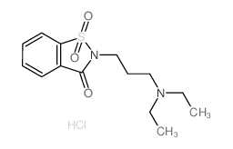 1,2-Benzisothiazol-3(2H)-one,2-[3-(diethylamino)propyl]-, 1,1-dioxide, hydrochloride (1:1) picture