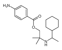 2-(1-Cyclohexylethylamino)-2,2-dimethylethyl=p-aminobenzoate structure