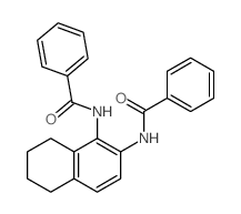 N-(2-benzamidotetralin-1-yl)benzamide Structure