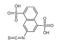 3-isothiocyanatonaphthalene-1,5-disulfonic acid结构式