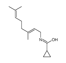 3,7-dimethyl-2,6-octadien-1-yl cyclopropyl carboxamide结构式