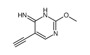 4-Pyrimidinamine, 5-ethynyl-2-methoxy- (9CI)结构式