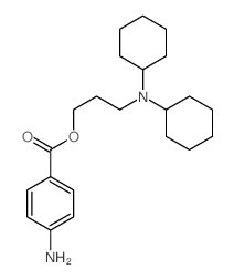 3-(dicyclohexylamino)propyl 4-aminobenzoate Structure