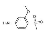 4-Methanesulfonyl-3-Methoxyaniline结构式