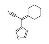 cyclohexylidene(3-thienyl)acetonitrile structure