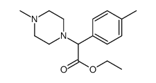 ethyl 2-(4-methylphenyl)-2-(4-methylpiperazin-1-yl)acetate结构式