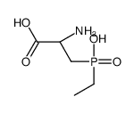 (2R)-2-amino-3-[ethyl(hydroxy)phosphoryl]propanoic acid结构式