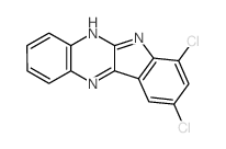 6H-Indolo[2,3-b]quinoxaline, 7,9-dichloro- structure