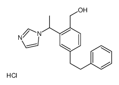 BENZYL ALCOHOL, alpha-(1-(1-IMIDAZOLYL)ETHYL)-4-PHENETHYL-, HYDROCHLOR IDE structure