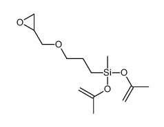[3-(2,3-Epoxypropan-1-yloxy)propyl]bis(isopropenyloxy)(methyl)silane结构式