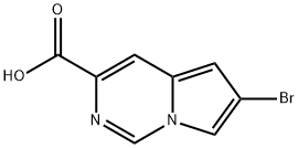 6-Bromopyrrolo[1,2-c]pyrimidine-3-carboxylic acid结构式