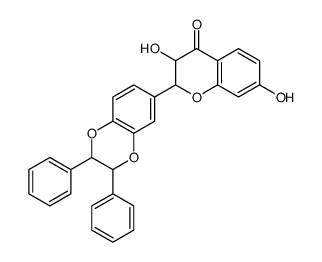 3,7-dihydroxy-2-((2,3-diphenyl)-1,4-benzdioxan-6-yl)chroman-4-one picture