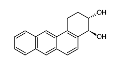 (+/-)-trans-3,4-dihydroxy-1,2,3,4-tetrahydrobenz(a)anthracene结构式