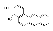 (3R,4R)-12-methyl-3,4-dihydrobenzo[a]anthracene-3,4-diol结构式