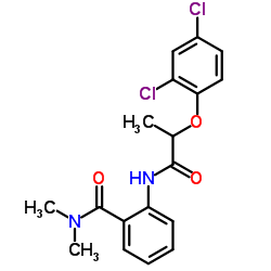 2-{[2-(2,4-Dichlorophenoxy)propanoyl]amino}-N,N-dimethylbenzamide结构式