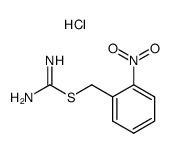 S-(2-nitrobenzyl)isothiourea hydrochloride Structure