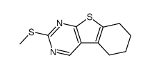 2-(methylthio)-5,6,7,8-tetrahydrobenzo[4,5]thieno[2,3-d]pyrimidine结构式