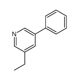 3-ethyl-5-phenylpyridine Structure