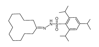 cyclododecanone (2,4,6-triisopropylbenzenesulfonyl)hydrazone Structure