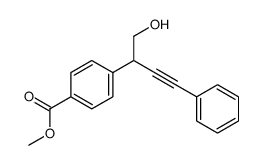 methyl 4-(1-hydroxy-4-phenylbut-3-yn-2-yl)benzoate Structure