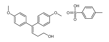 4,4-bis(4-methoxyphenyl)but-3-en-1-ol,4-methylbenzenesulfonic acid Structure